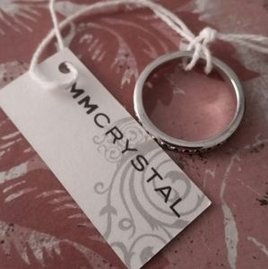MMK Sterling silver ring Swarovski crystal